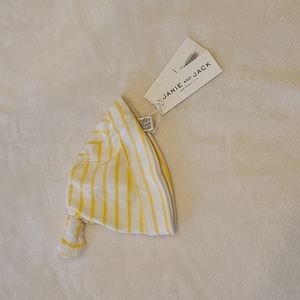 Janie And Jack NWT Infant Hat Yello Stripes 0-3 Months